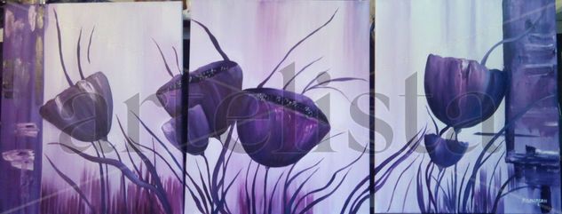 AMAPOLAS Oil Canvas Floral Painting