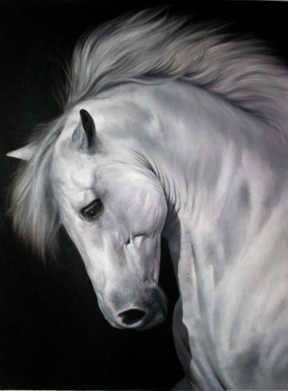 Pintura de Caballo 2 Óleo Lienzo Animales