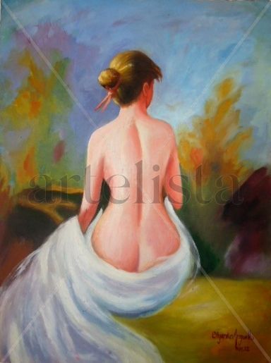 Su espalda Oil Card Nude Paintings