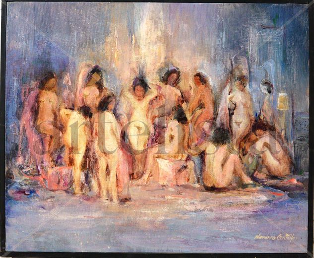 Reunión de mujeres Oil Canvas Nude Paintings