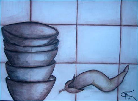 Cuencos y pimiento