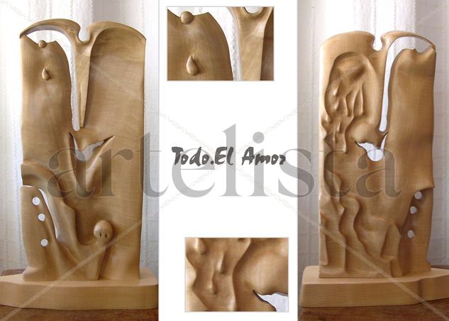 Todo. El Amor Wood Abstract