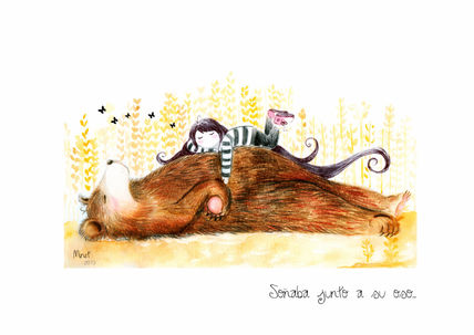 Soñaba junto a su oso