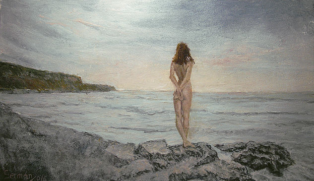 sin titulo Oil Canvas Marine Painting