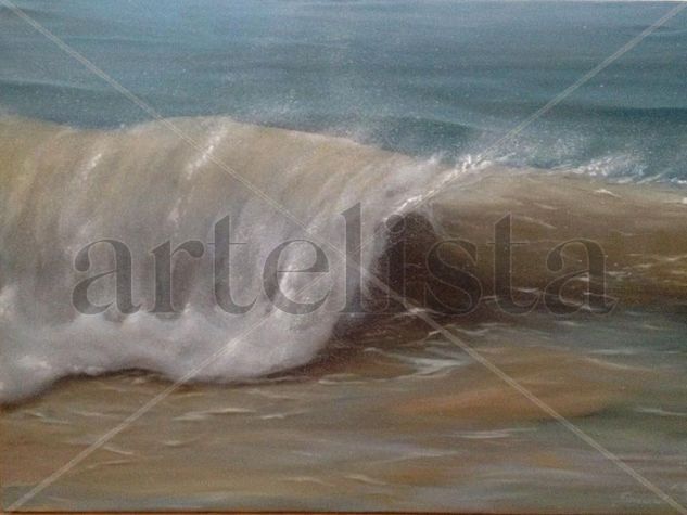 Ola (caramelo) Oil Canvas Marine Painting