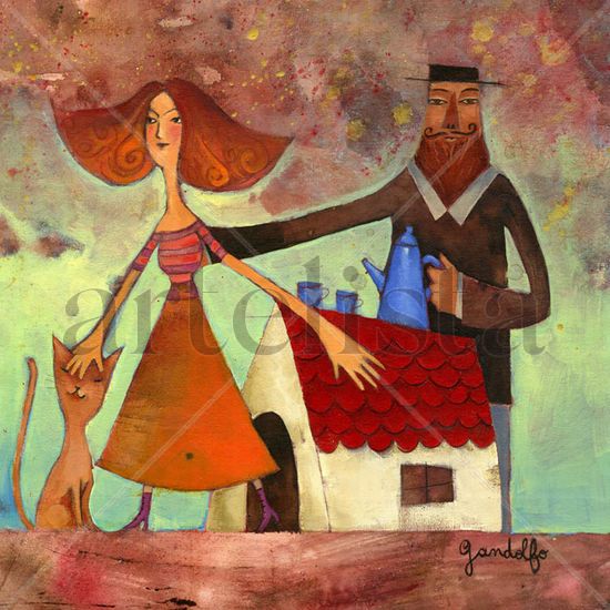 Casa nueva Acrylic Canvas Figure Painting