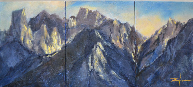 ATARDECER EN PICOS E EUROPA Acrylic Canvas Landscaping