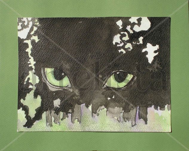 Darkness Media Mixta Papel Animales