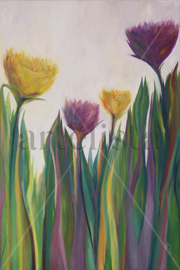 Flores de Primavera Oil Canvas Floral Painting