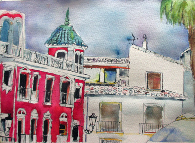 Granada Watercolour Textile Landscaping