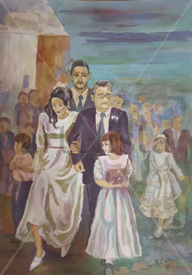 La Boda II Acrylic Others Figure Painting