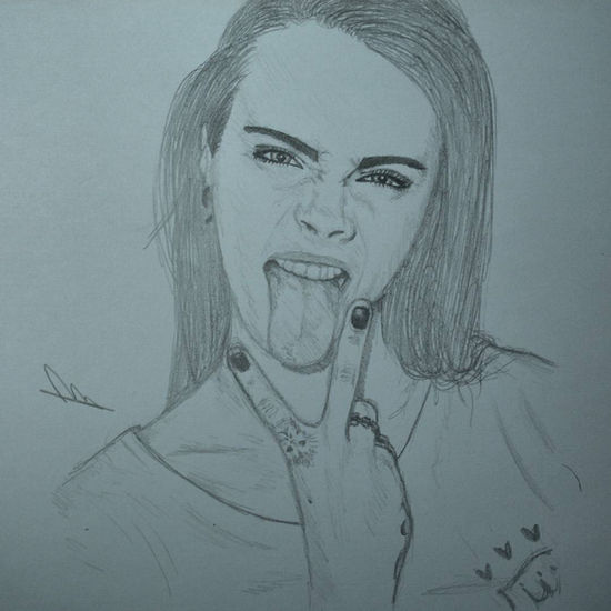 Cara Delevigne Pencil