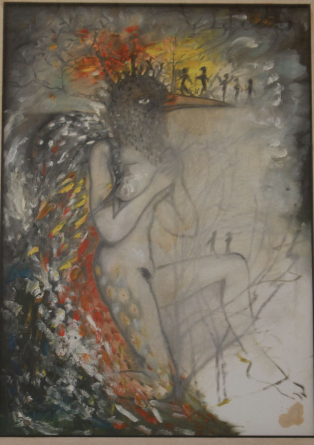 Mujer con cabeza de pajaro, Zaida del rio.