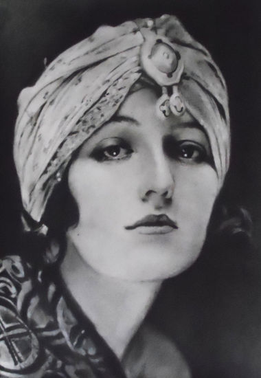 Retrato de Doris Kenyon Charcoal