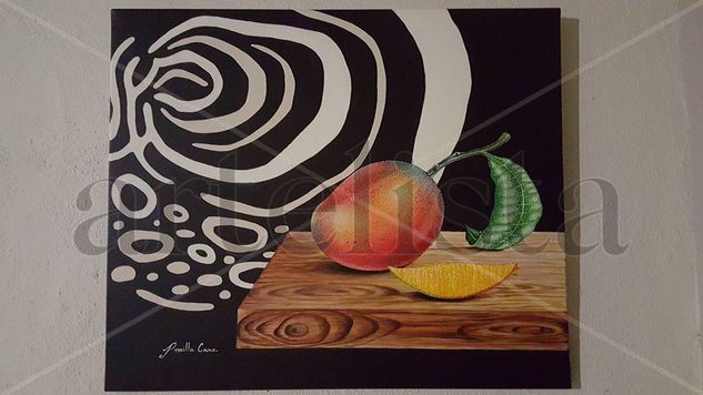 El mango. Acrylic Canvas Still Life Paintings