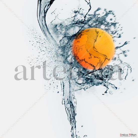 ENRICO PITTON - Naranja Splash Bodegones Color (Digital)