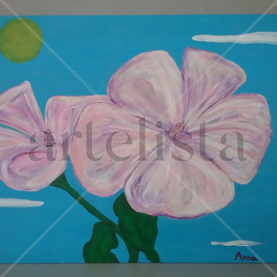 Flores Acrylic Panel Floral Painting