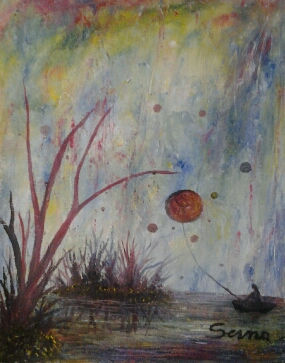 de la serie la pescadora de sueños Oil Canvas Landscaping