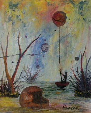 de la serie la pescadora de sueños Oil Canvas Landscaping