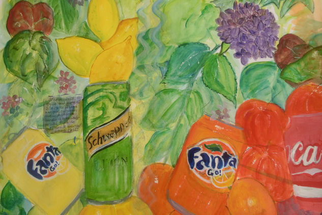 Verano del 15 Mixed media Paper Still Life Paintings