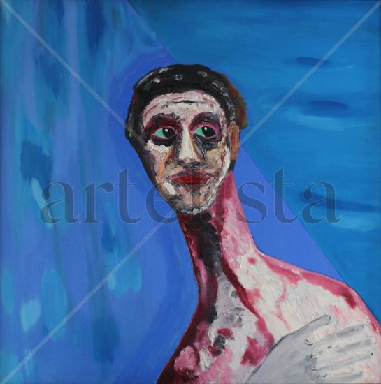 Wide Awake Media Mixta Lienzo Retrato