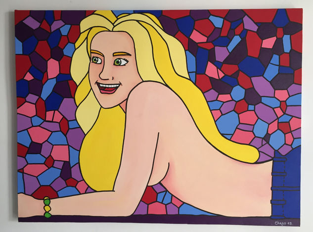 Rubia Acrylic Canvas Portrait