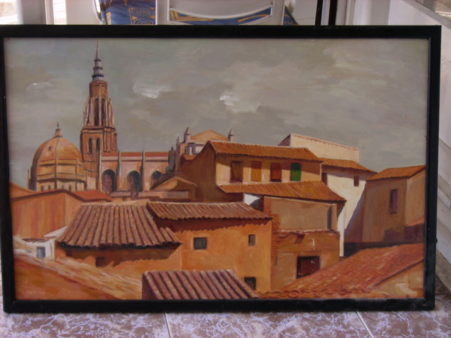 TEJADOS Y TORRE DE LA CATEDRAL Oil Panel Landscaping