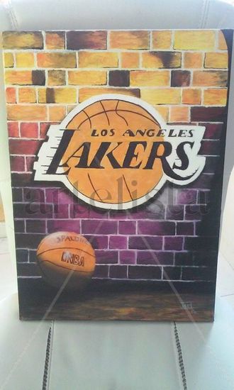 LA LAKERS Oil Canvas Sports