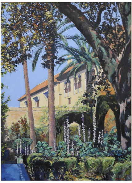 Jardín a la salida...