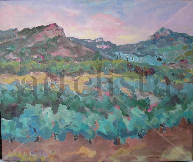 Oliveres Oil Canvas Landscaping