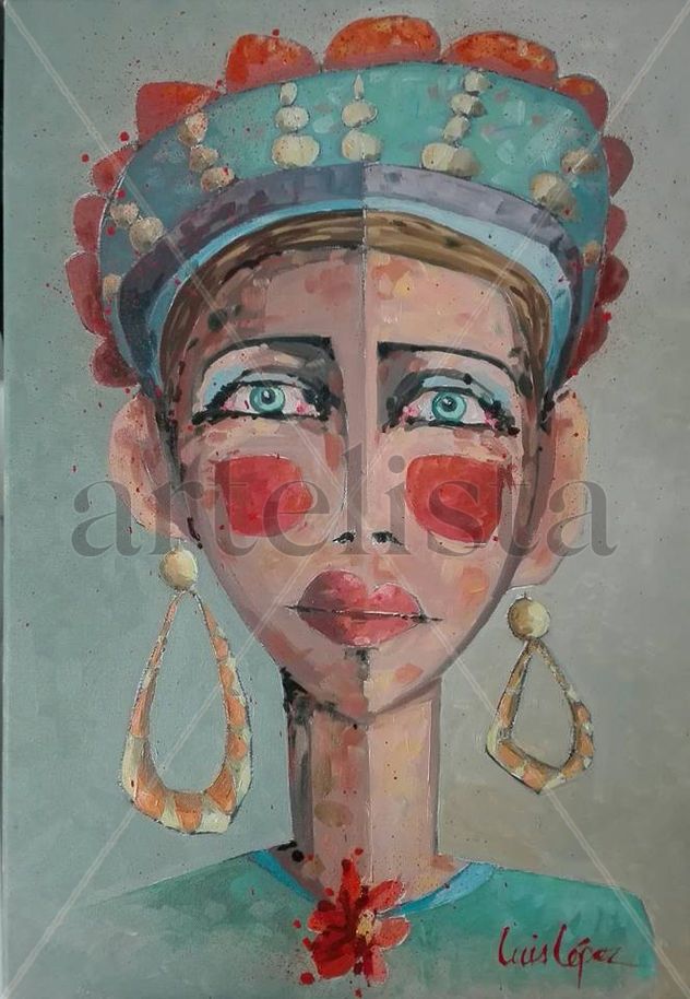 Rostro de mujer danzante