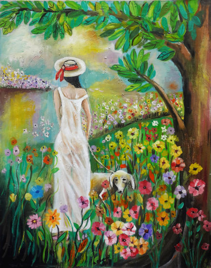 Retrato Oil Canvas Floral Painting