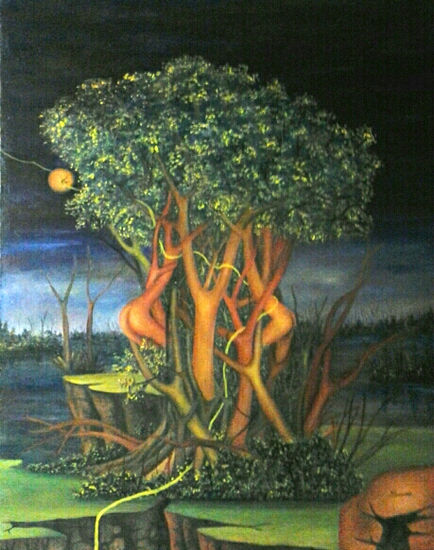 el arbol de la vida 9 Oil Canvas Landscaping