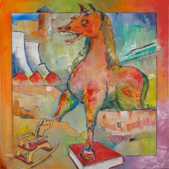 Dialogue 2. Acrylic Canvas Animals