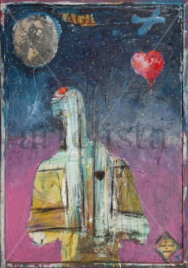 THE HOLE OF THE MOON Media Mixta Tabla Figura