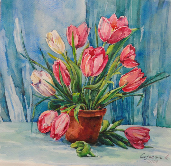 LA PRIMAVERA Watercolour Paper Still Life Paintings