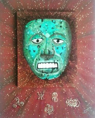 Mascara Turquesa de Moctezuma