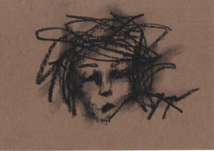 Portrait on brown
