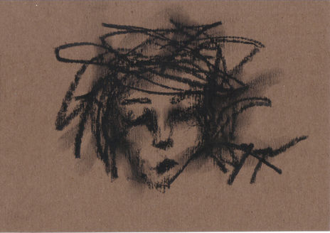 Portrait on brown