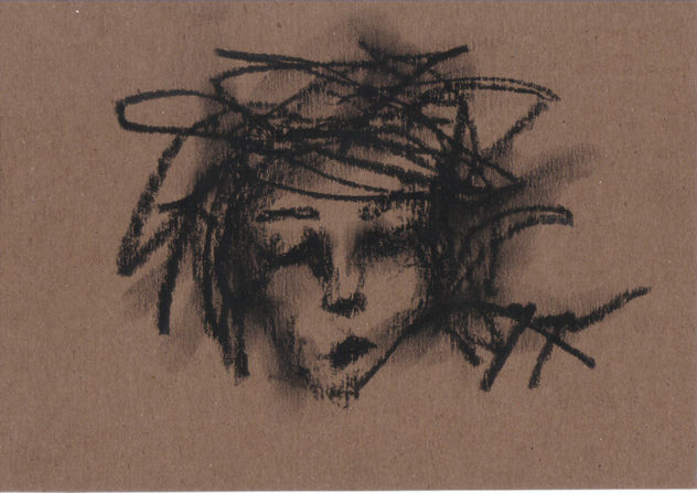 portrait on brown