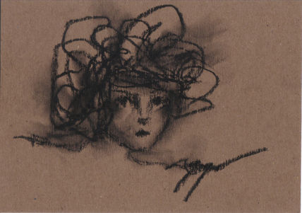 Portrait on brown 2