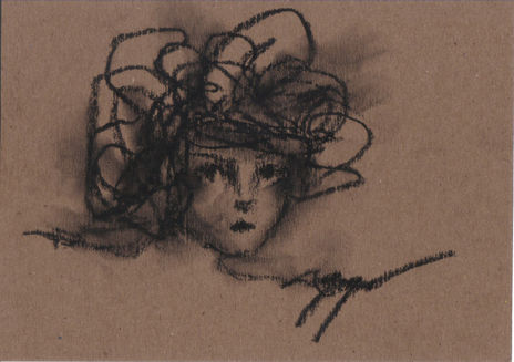 Portrait on brown 2