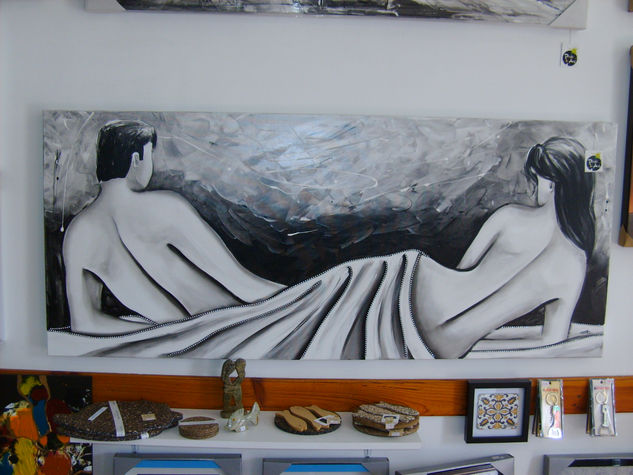 Desnudo Acrylic Textile Nude Paintings