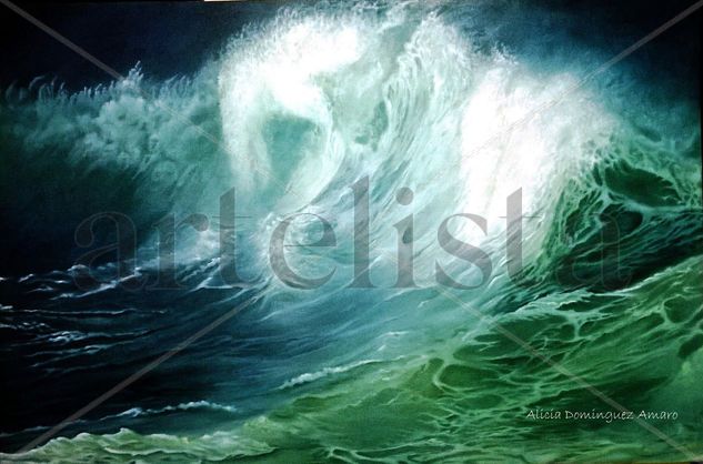 NOCTURNA Oil Canvas Marine Painting