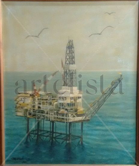 La Gaviota de Bermeo Oil Canvas Marine Painting