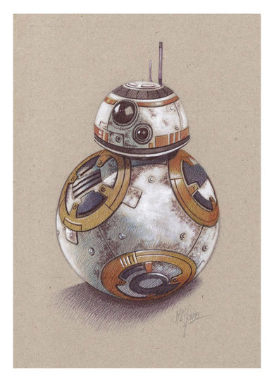 BB8 (Star Wars) Mixed Media