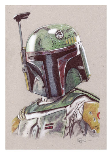 BOBA FETT (Star Wars) Mixed Media