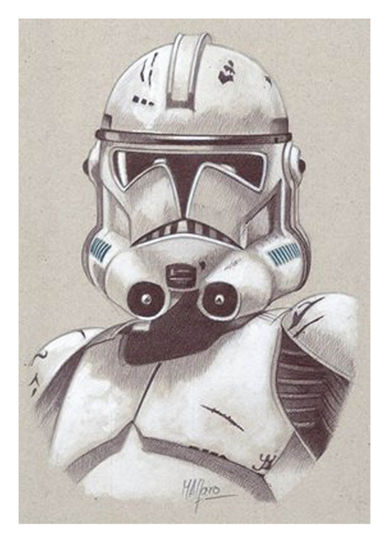 STORM TROOPER (Star Wars) Mixed Media