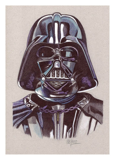 DARTH VADER (Star Wars) Técnica Mixta