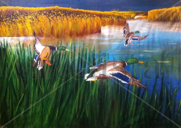 Azulones Oil Canvas Animals